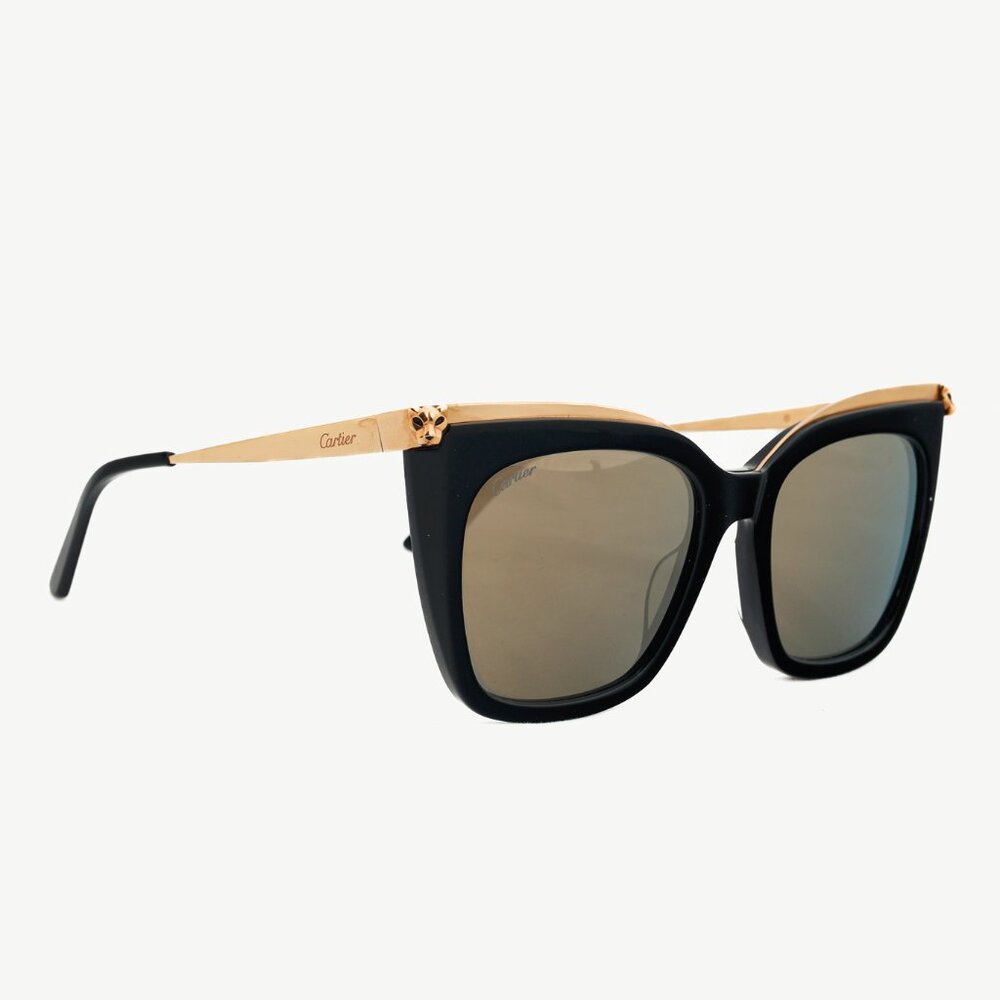 Cartier Black and Gold Sunglasses